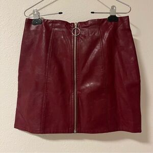 Shinestar Red Mini Skirt Night Out